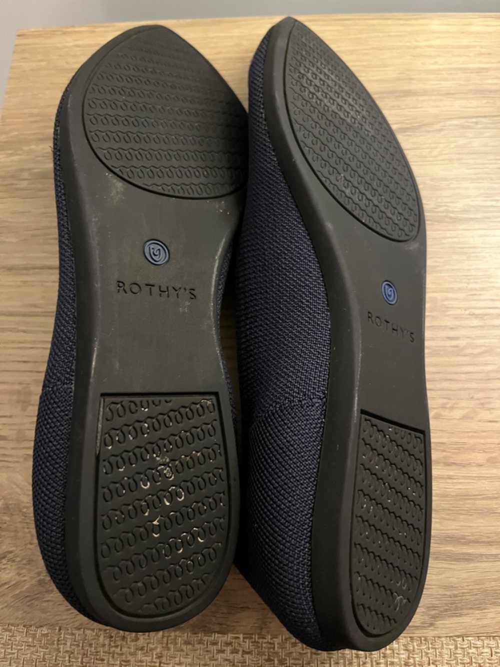 Rothy's Women's Pointed Knit Flats - Navy Blue - Picture 3 of 4